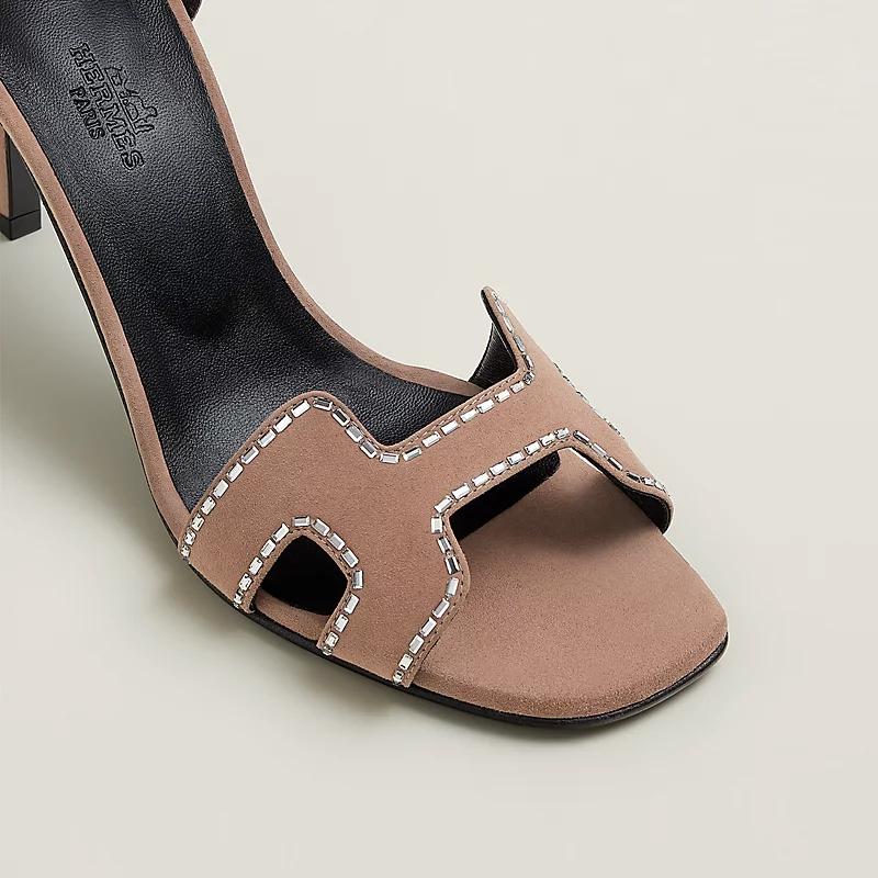 Giày Hermes Heden 80 Sandal Nữ Be